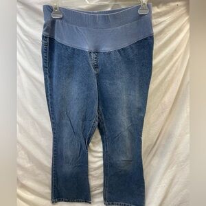 Motherhood maternity faded boot cut jeans ladies sz M